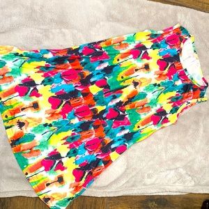 Fun print cover up dress!